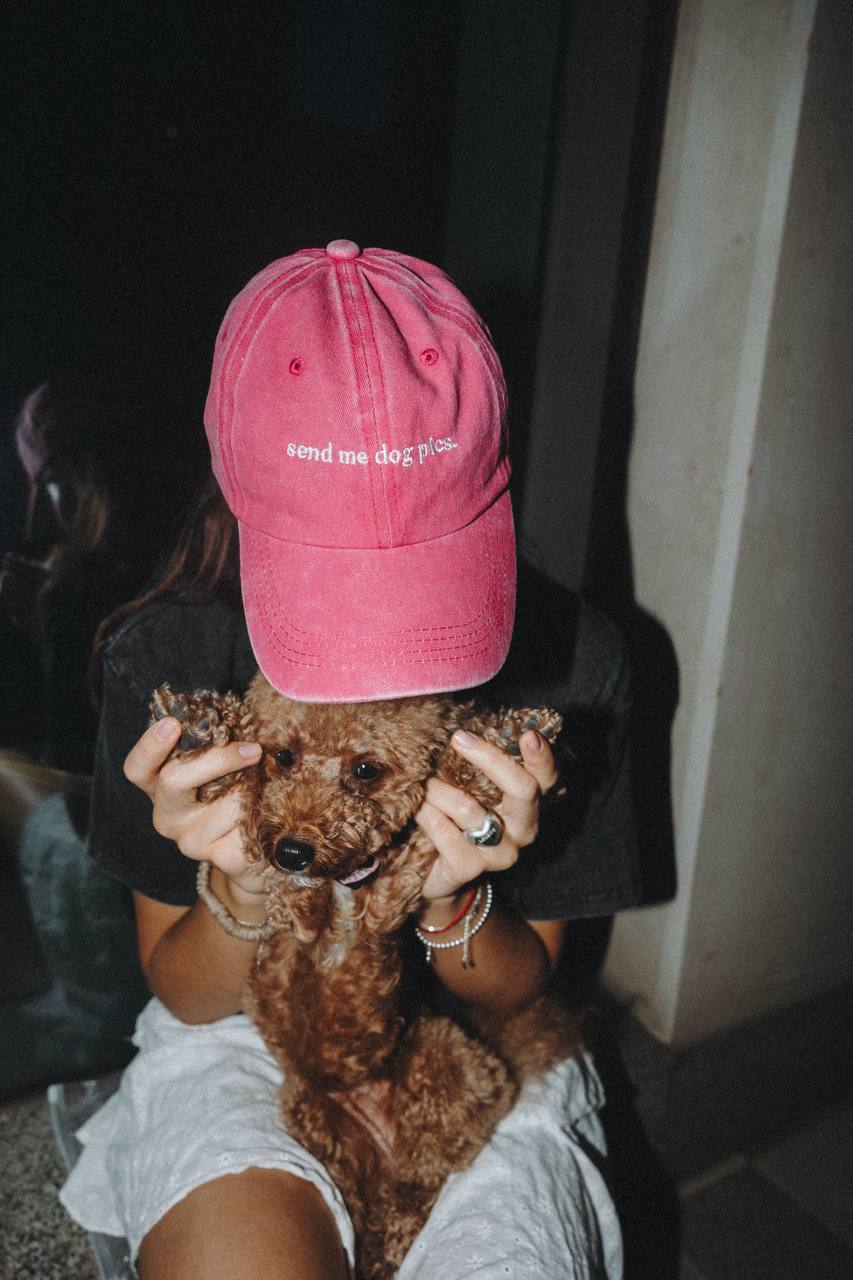 Кепка «Send me dog pics»